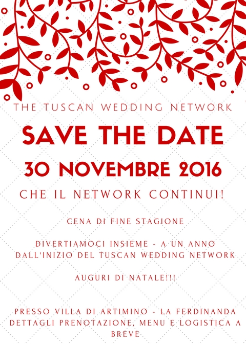 30 Novembre Cena Network – Save the date