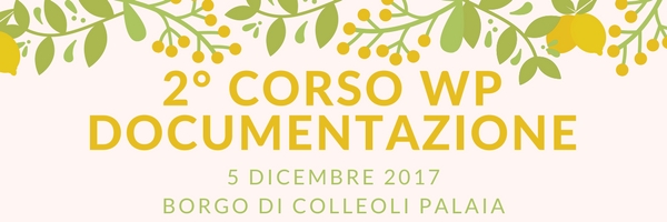 Corso Documentazione WP